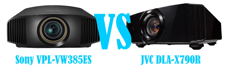 Sony VPL-VW385ES vs JVC DLA-X790R Projector Comparison Part I